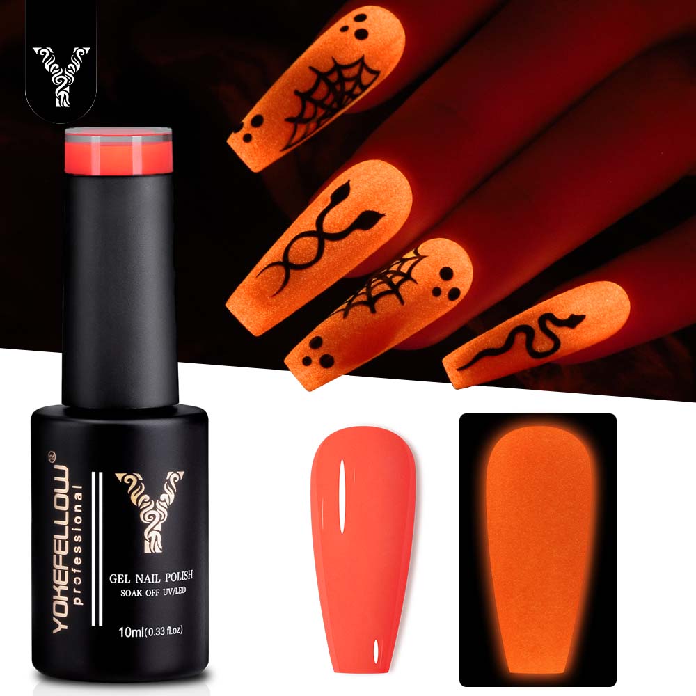 YOKEFELLOW светящийся в темнот – обзор и цена Nail Art Orange
