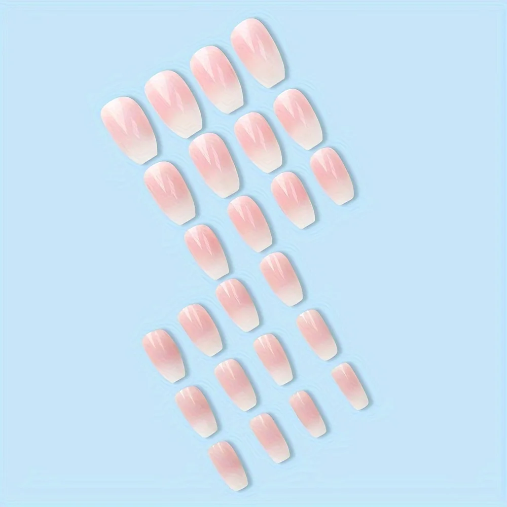 Набор из 24 глянцевых коротких – обзор и цена Nail Art Pink