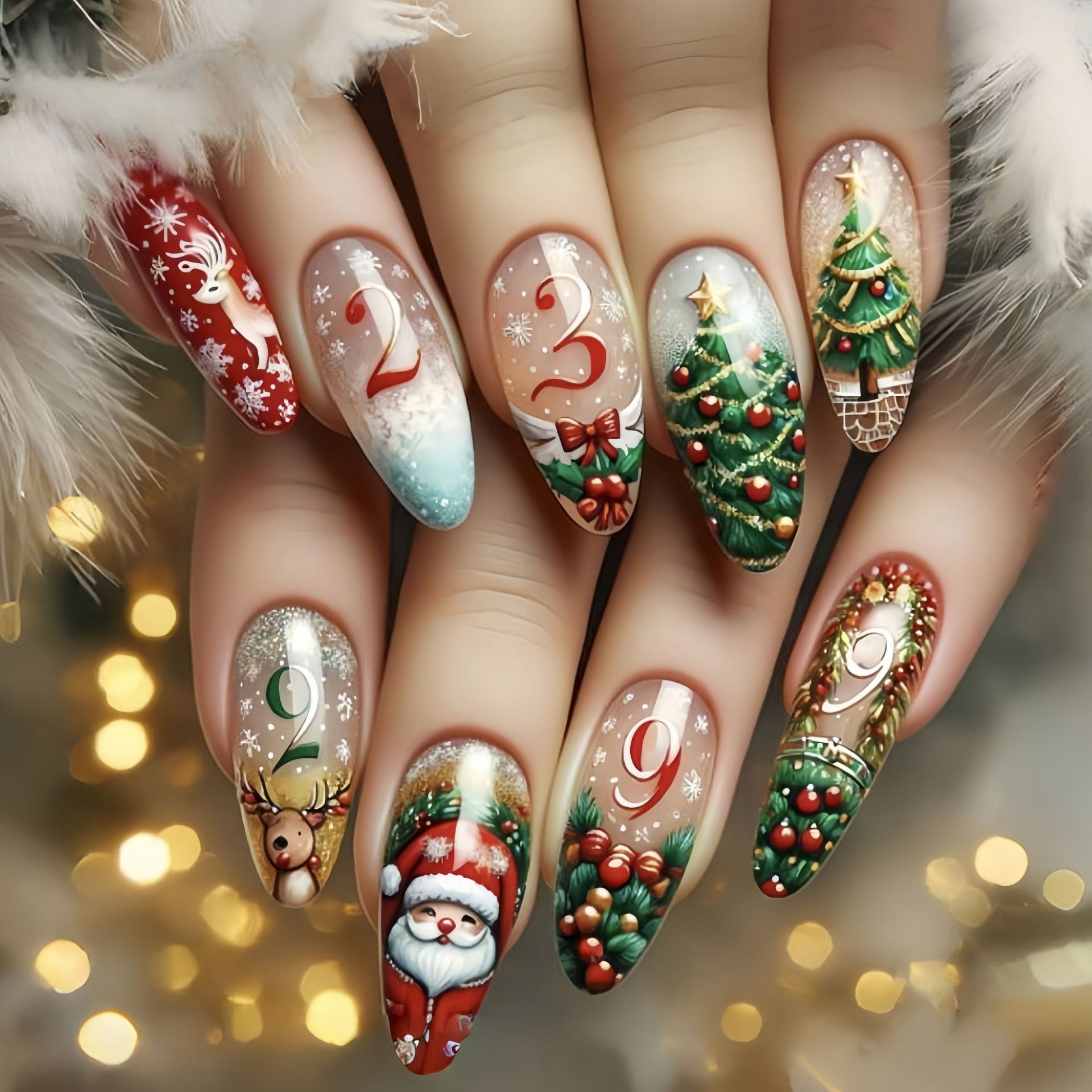 Средние накладные ногти для ро – обзор и цена Nail Art Press On