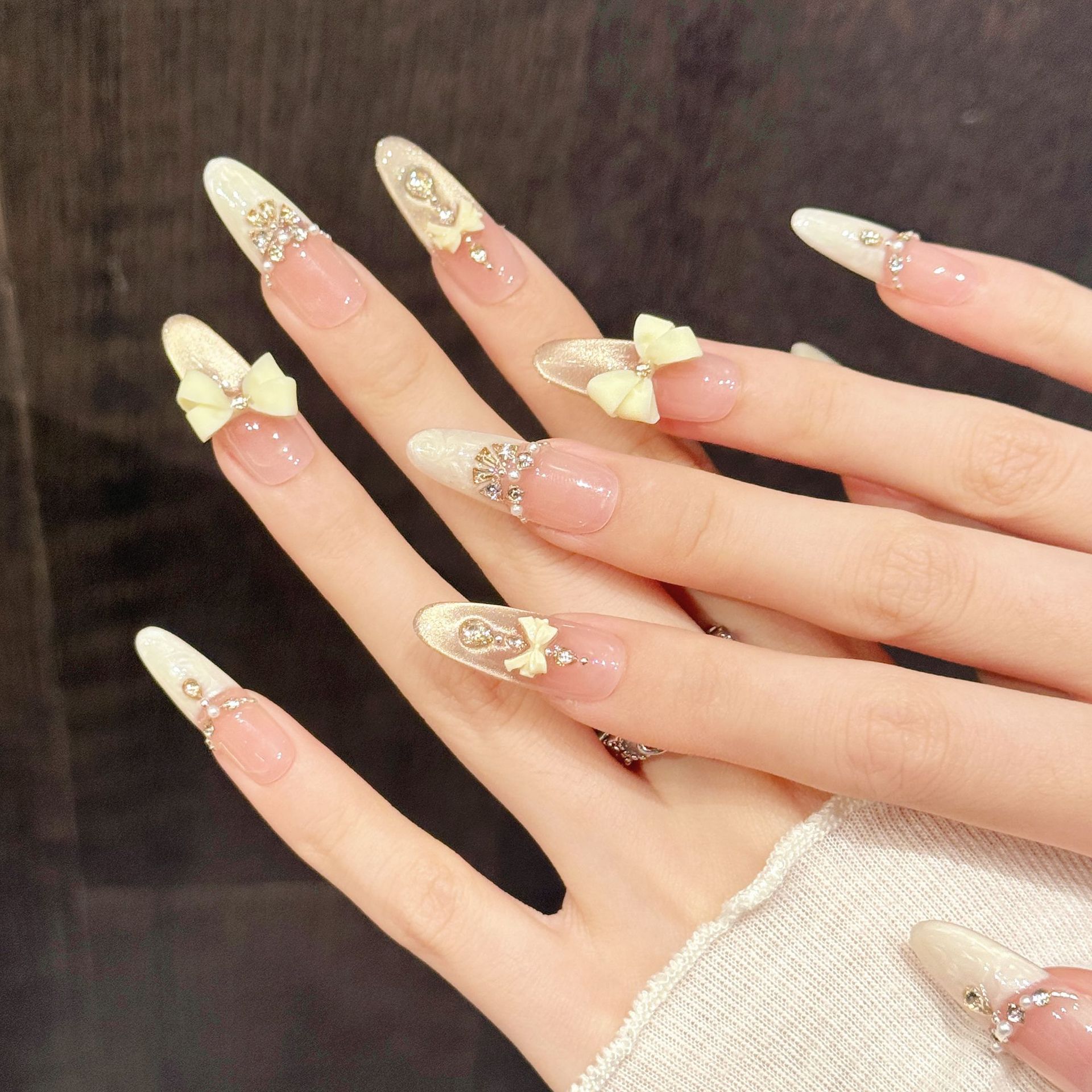 10 шт., легкие роскошные накла – обзор и цена Nail Art Press On