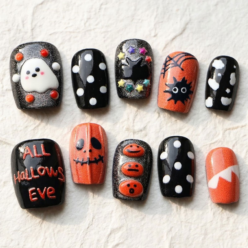 10 шт. накладных ногтей с диза – обзор и цена Nail Art Press On